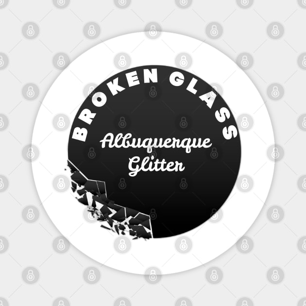 Albuquerque Glitter Magnet by yaywow